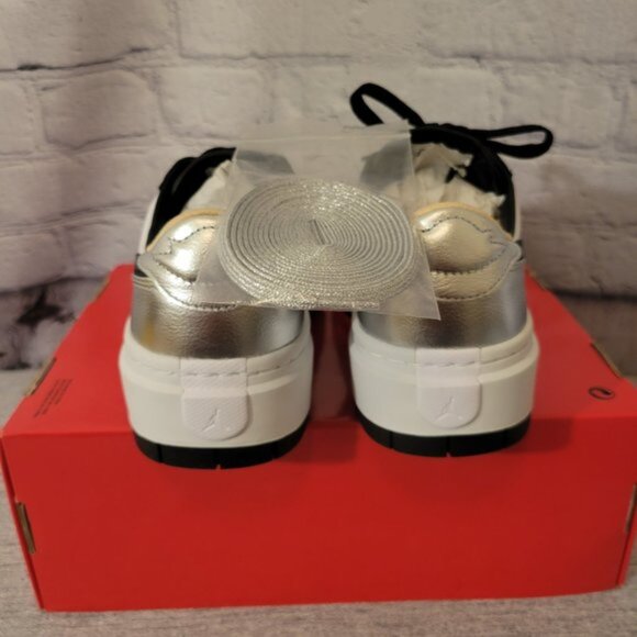 Womens Air Jordan 1 Elevate Low "Silver Toe" Shoes - Picture 6 of 9